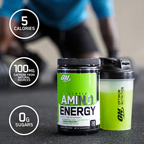 Optimum Nutrition Amino Energy - Pre Workout with Green Tea, BCAA, Amino Acids, Keto Friendly, Green Coffee Extract, Energy Powder - Concord Grape, 65 Servings (Packaging May Vary)