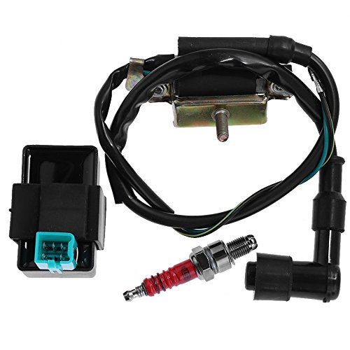 Zreneyfex Ignition Coil CDI Spark Plug Replacement for Honda XL185 XL XR 70 75 80 100 125 175 185 200 250