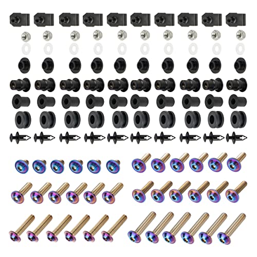 SPORT FAIRING Universal Fairing Bolt Kit M5 M6 Stainless Steel Motorcycle Screws Fasteners Fit for Kawasaki Suzuki Honda Yamaha