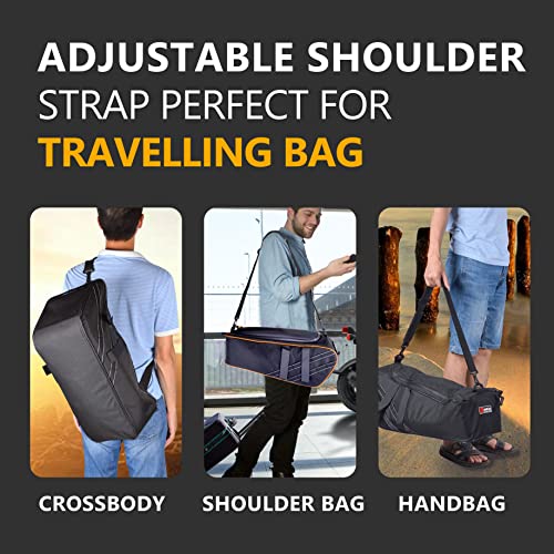 Sresk Ruckus Storage Accessories, Under Seat Storage Bag for Ruckus AKA Zoomer 2010-2022 Scooters Water and Tear Resistant 1680D Nylon with Shoulder Straps Luggage Saddle Bag (Red Piping)