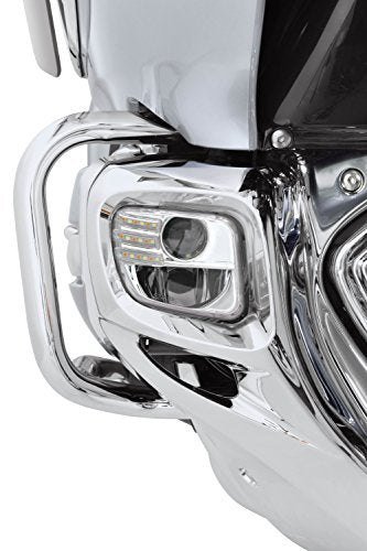 Show Chrome 52-915A Motorcycle Triduum LED Fog Light Kit With Turn Signals for Honda Goldwing GL1800 2001-10