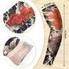 12 Pieces Tattoo Sleeves Set Fake Sunscreen Arm Sleeves Soft Elasticity Flower Arm Gloves Cycling (Chic Pattern)