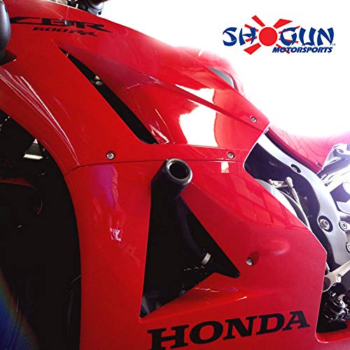 Shogun Honda CBR600RR CBR 600 2013 2014 2015 2016 2017 2018 2019 2020 2021 2022 2023 Black NO CUT Frame Sliders Fits NON ABS Models ONLY - 750-3369 - MADE IN THE USA