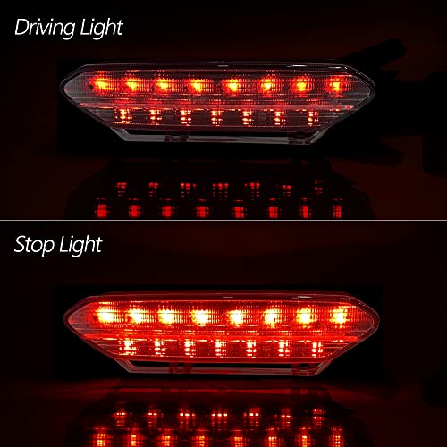 Led Tail Light Brake Assembly for Yamaha 2006-2009 YFZ450 5TG-84710-21-00 (Clear Lens)
