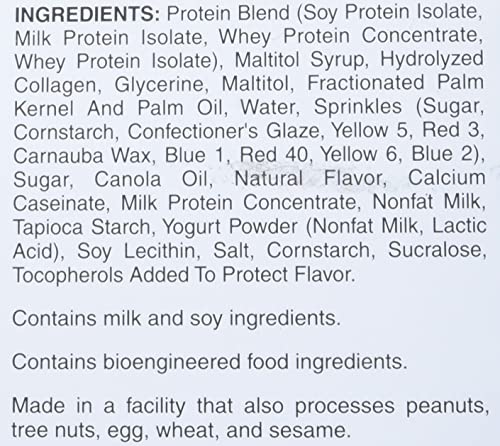 Pure Protein Bars, High Protein, Nutritious Snacks to Support Energy, Low Sugar, Gluten Free, Birthday Cake, 1.76 oz, Pack of 12