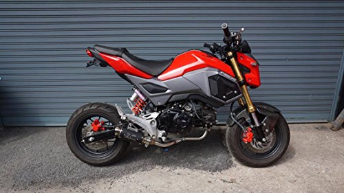ZoOM Exhaust Honda MSX 125 GROM 125SF 2013-2019 Full System Low Mount Black 2SLZ