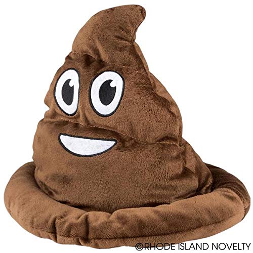Rhode Island Novelty Brown Emoticon Poop Hat 1 Per Order