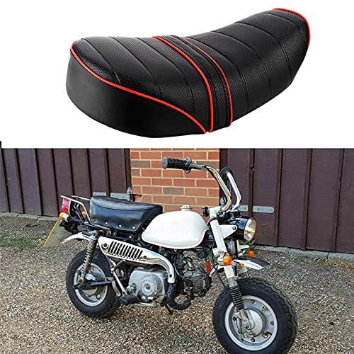 Motorcycle Saddle, Motorcycle Retro Leather Seat Saddle Cushion Fit for Honda Z50 Z50J Z50R G50F Golf50 Monkey