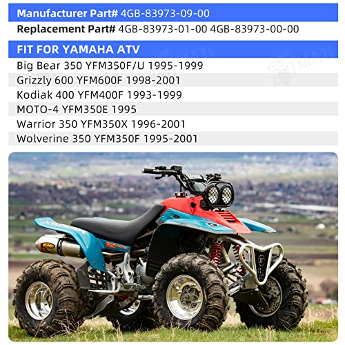 Left Handlebar Control Engine Start Run Off Headlight Switch for Yamaha Wolverine 350 YFM350F Big Bear 350 YFM350F/U Kodiak 400 4WD YFM400F Warrior 350 YFM350X Grizzly 600 YFM600F Moto-4 YFM350E
