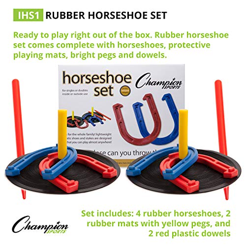 Champion Sports Indoor/Outdoor Horseshoe Set