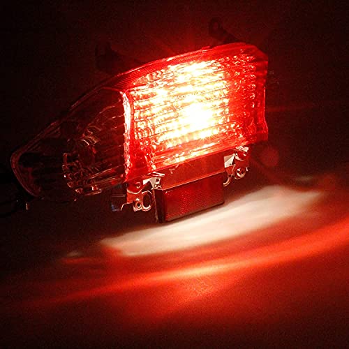 FVRITO Rear Tail Light Brake Turn Signal Taillight for Gy6 49cc 50cc Tao Tao Sunny ATM-50 Roketa Sunl Jonway Baja SC50 Baccio Heat Coolsport Icebear Chinese Scooter Moped Motorcycle Motor 125cc 150cc