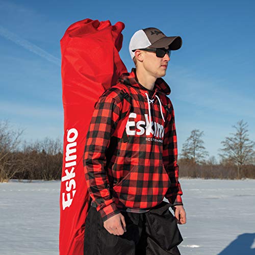 Eskimo 19151 Quickfish 2i Insulated Pop-Up Portable Hub-Style Ice Fishing Shelter, 25 Square Feet of Fishable Area, 2 Person Shelter