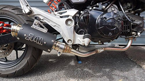 ZoOM Exhaust Honda MSX 125 GROM 125SF 2013-2019 Full System Low Mount Black 2SLZ