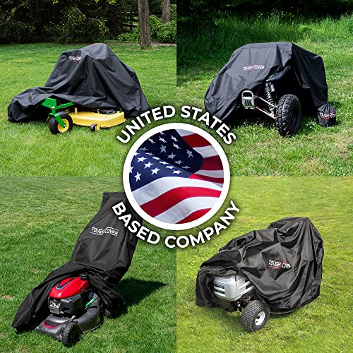 Tough Cover Basic Edition ATV Cover, Heavy Duty 210D Marine Grade Fabric, Quad Cover for Kawasaki, Honda, Polaris, Yamaha, and More. Protection Against Water, Wind, UV. 4 Wheeler Accessories (Black)