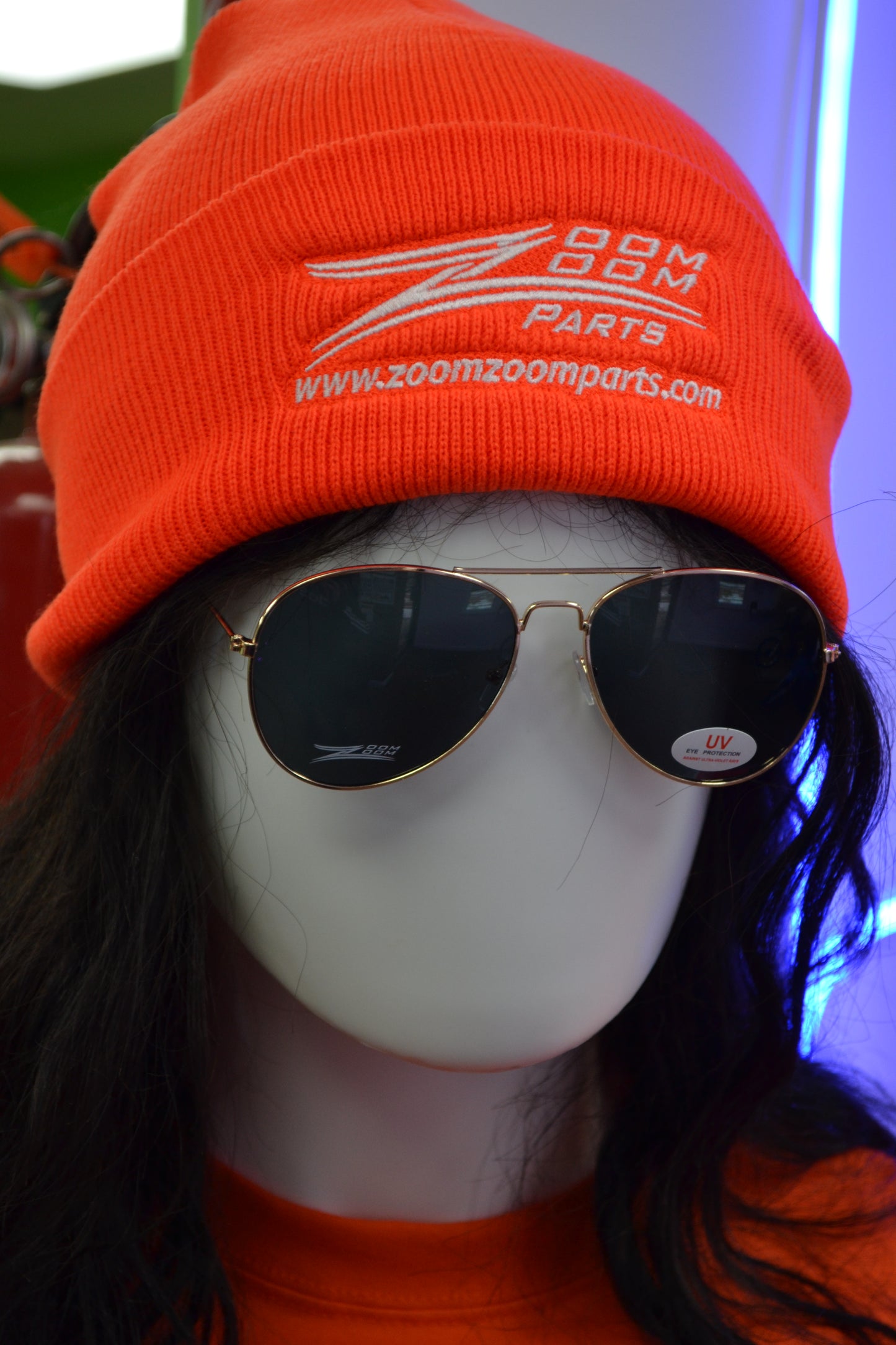 Zoom Zoom Orange Beanie