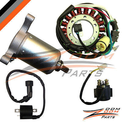 2002 - 2005 Yamaha Wolverine 350 Starter Ignition Coil Solenoid Relay Stator YFM