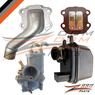 1981 - 2009 Yamaha PW 50 Carburetor Air Filter Box Reed Valve Intake Manifold