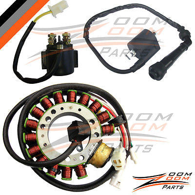 Yamaha Kodiak 400 Magneto Stator Starter Relay Ignition Coil 1993 1994 1995 1996