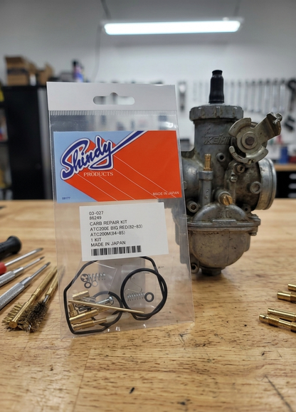 SHINDY CARBURETOR REBUILD KIT 03-027 1982 1983 HONDA ATC 200E ATC200E BIG RED 3 WHEELER