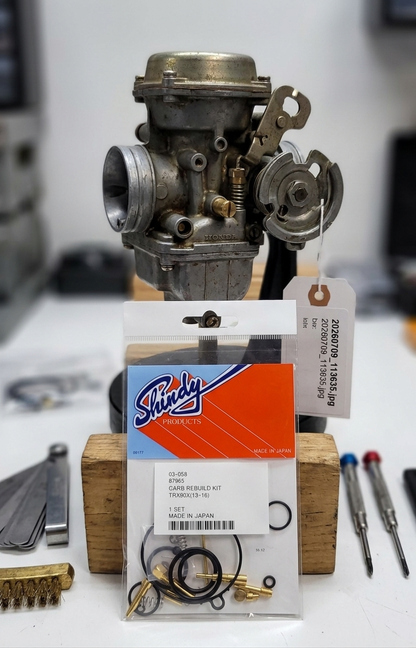 SHINDY CARBURETOR REBUILD KIT 03-058 2013 2014 2015 2016 HONDA TRX 90X TRX90X KIDS ATV QUAD