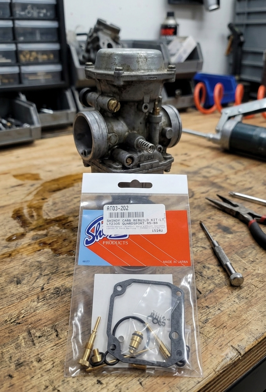 SHINDY CARBURETOR REBUILD KIT 03-202 1985 1986 1987 1988 SUZUKI LT 230 LT230 QUADSPORT 2 STROKE ATV QUAD