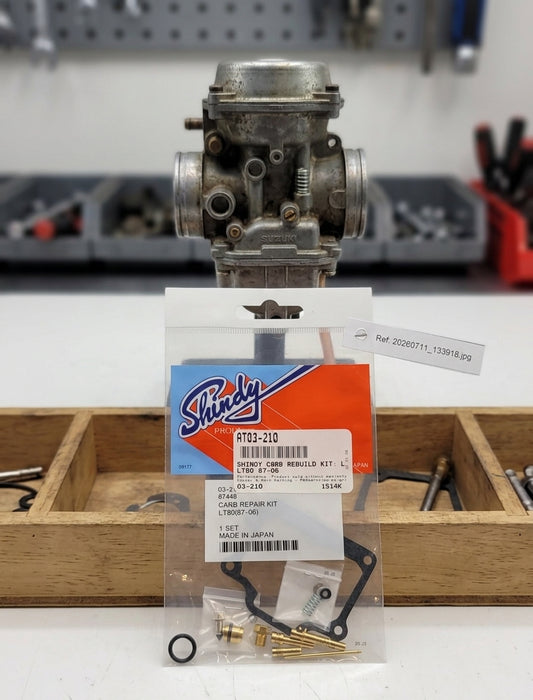 SHINDY CARBURETOR REBUILD KIT 03-210 1987 - 2006 SUZUKI LT 80 LT80 QUADSPORT KIDS 2 STROKE ATV QUAD