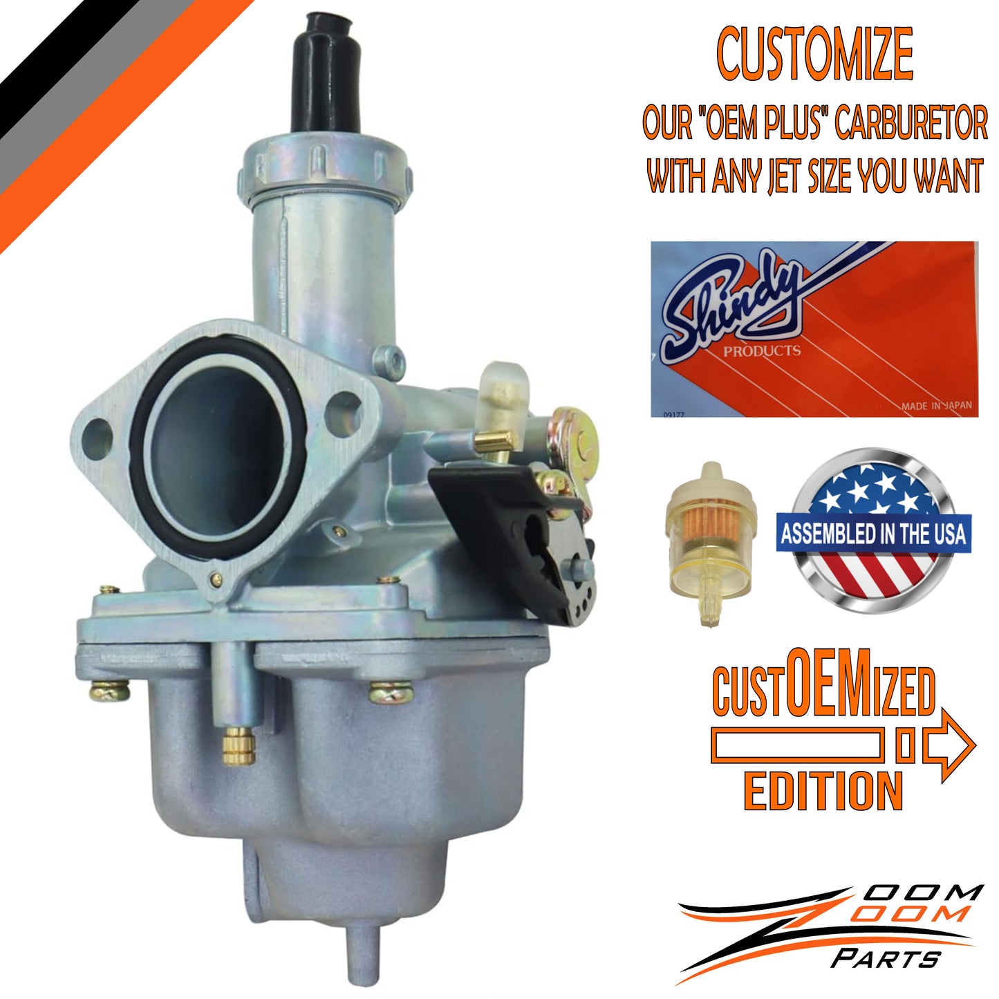 custOEMized CARBURETOR CARB FOR 1982 1983 HONDA ATC 200E ATC200E BIG RED 3 WHEELER