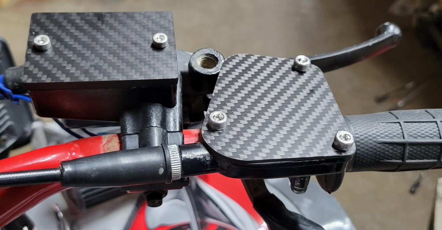 1987-2004 YAMAHA WARRIOR 350 YFM FORGED CARBON FIBER THROTTLE COVER - MADE IN U.S.A