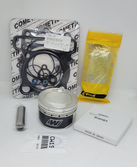 1987-2004 Yamaha Warrior 350 / 2004-2013 Raptor 350 stock bore 83mm Wiseco 10.25:1 Piston Kit Cometic Gasket set ProX cam chain