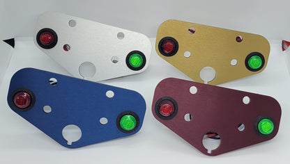 1987-2004 Yamaha Warrior 350 yfm 350 Anodized 6061 Aluminum Dash Plate Neutral Reverse Key Switch - MADE IN U.S.A