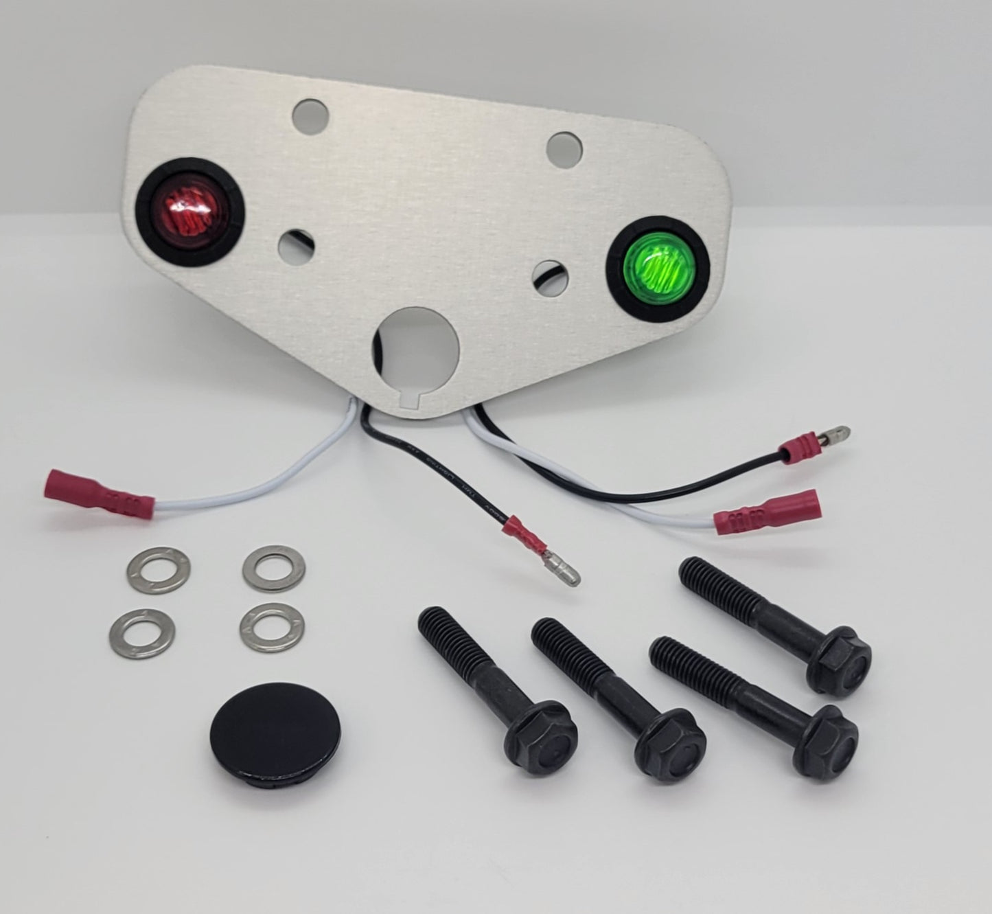 1987-2004 Yamaha Warrior 350 yfm 350 Anodized 6061 Aluminum Dash Plate Neutral Reverse Key Switch - MADE IN U.S.A