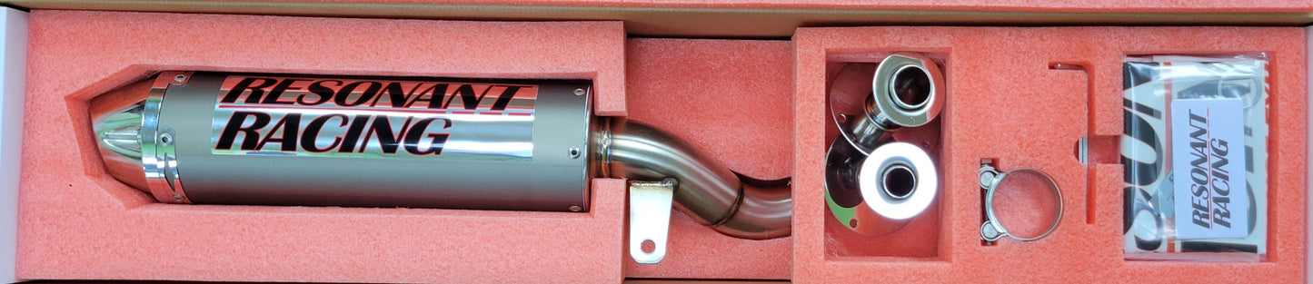 Performance Aluminum Slip On Muffler For 1987-2004 Yamaha Warrior 350 YFM 350 USFS APPROVED SPARK ARRESTER