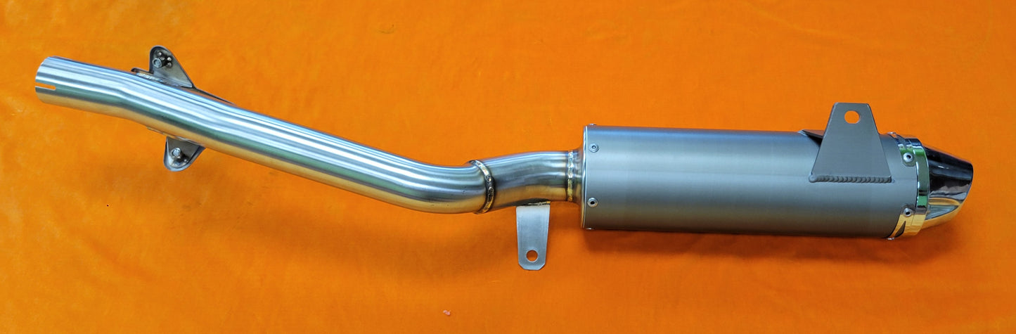 Performance Aluminum Slip On Muffler For 1987-2004 Yamaha Warrior 350 YFM 350 USFS APPROVED SPARK ARRESTER