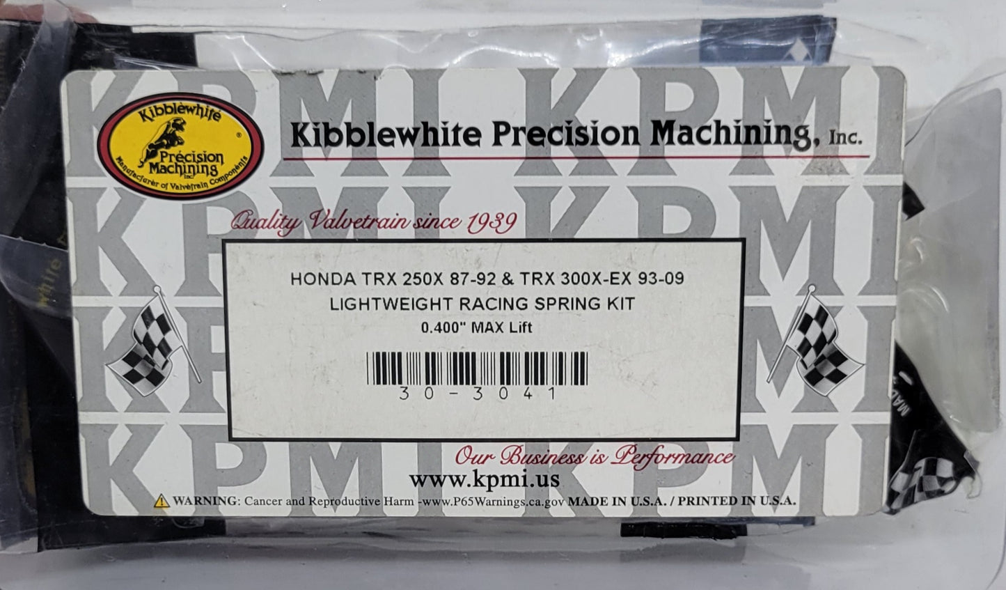 Kibblewhite Lightweight Racing Valve Spring Kit 30-3041 for 1987-1992 TRX250X, 1993-2008 TRX300EX SPORTRAX