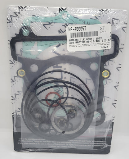 NA-40005T NAMURA 83mm TOP END GASKET SET FOR 1987-2004 YAMAHA WARRIOR 350 / 2004-2013 YAMAHA RAPTOR 350