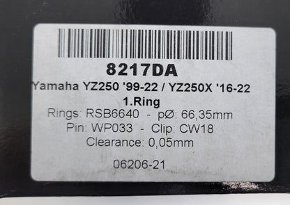 5up-11311-20-00 OEM Block Wossner 8217DA Piston Prox Gasket Kit For 2003-2015 Yamaha YZ250 yz 250