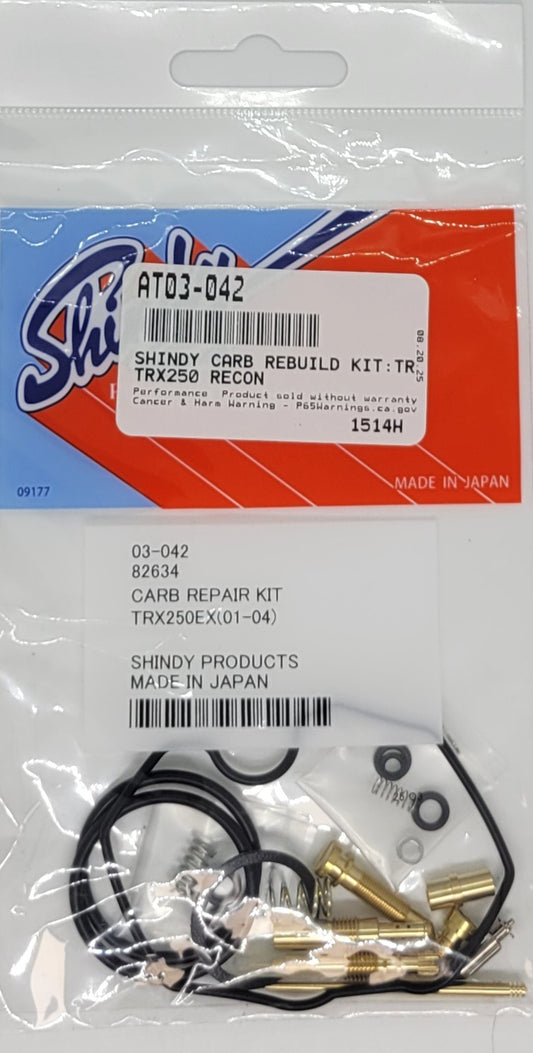 SHINDY CARBURETOR REBUILD KIT 03-042 1997-2001 HONDA TRX250 / 2001-2005 TRX250EX