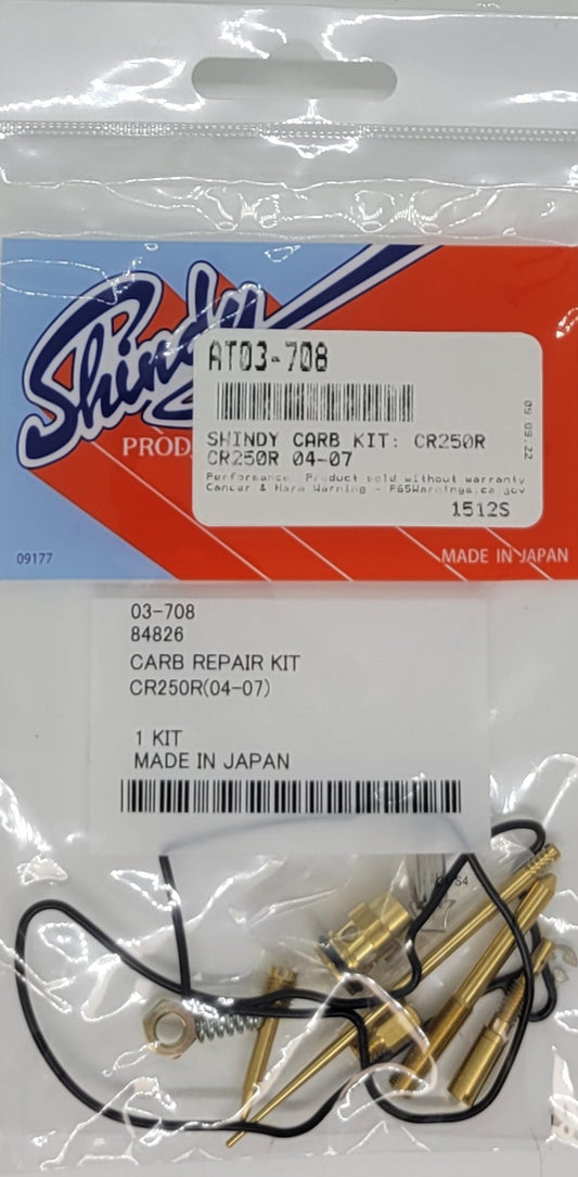 SHINDY CARBURETOR REBUILD KIT 03-708 2004-2007 HONDA CRF250R