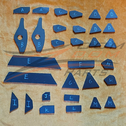 FRAME GUSSET KIT FOR 1993-2008 HONDA TRX300EX / 1987-1992 HONDA TRX250X