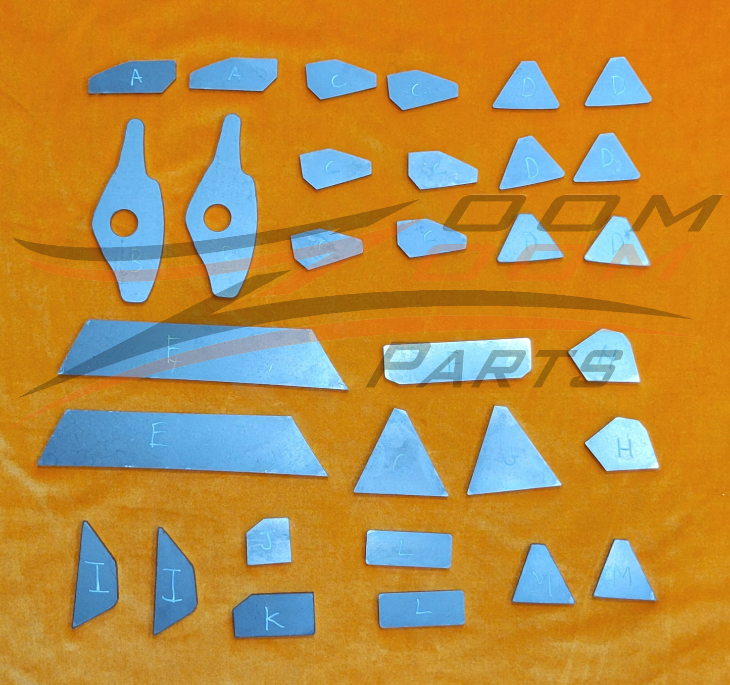 FRAME GUSSET KIT FOR 1993-2008 HONDA TRX300EX / 1987-1992 HONDA TRX250X