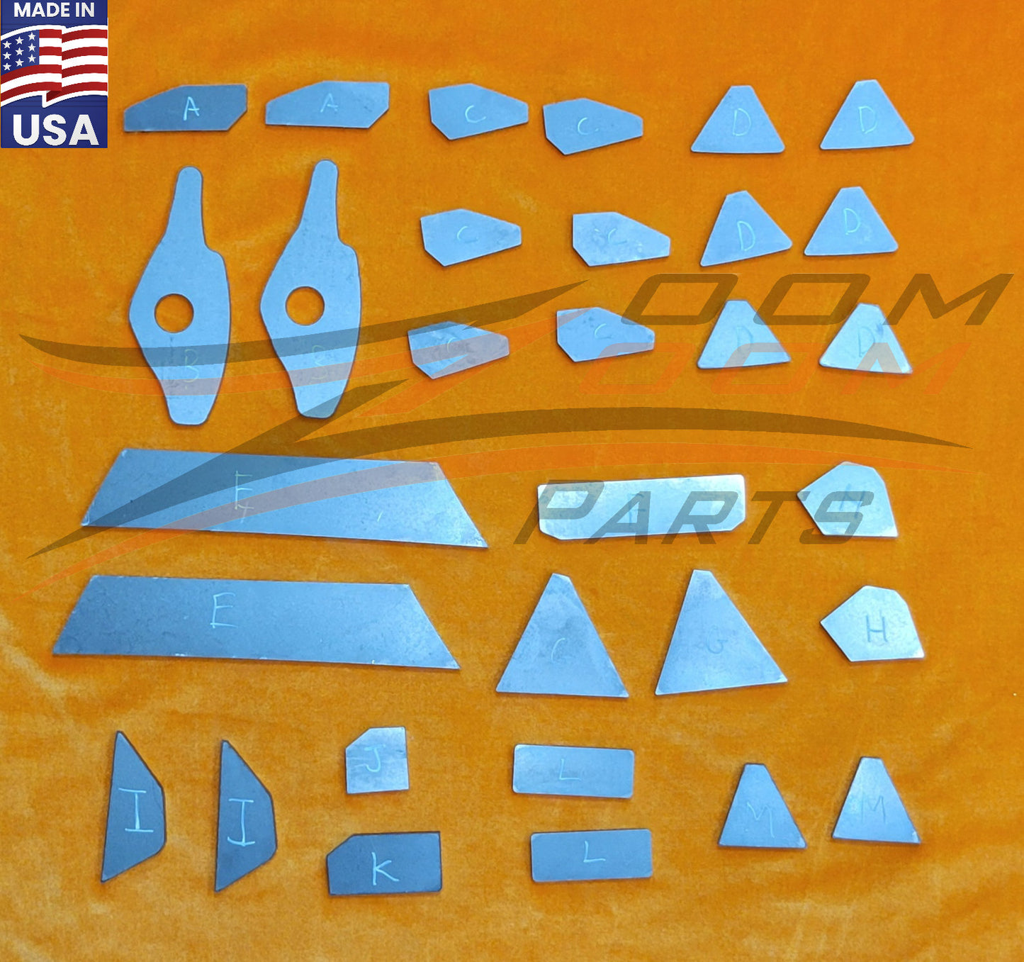 FRAME GUSSET KIT FOR 1993-2008 HONDA TRX300EX / 1987-1992 HONDA TRX250X