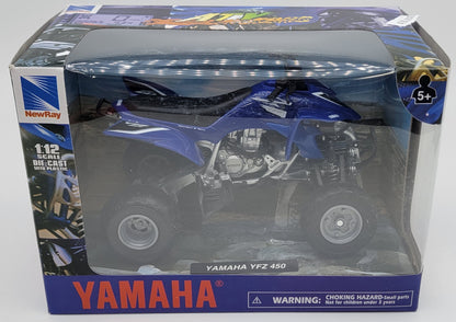 1:12 SCALE DIE-CAST 2008 YAMAHA YFZ450 ATV