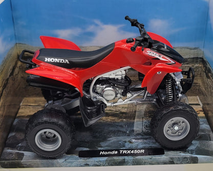 1:12 SCALE DIE-CAST 2009 HONDA TRX450R ATV