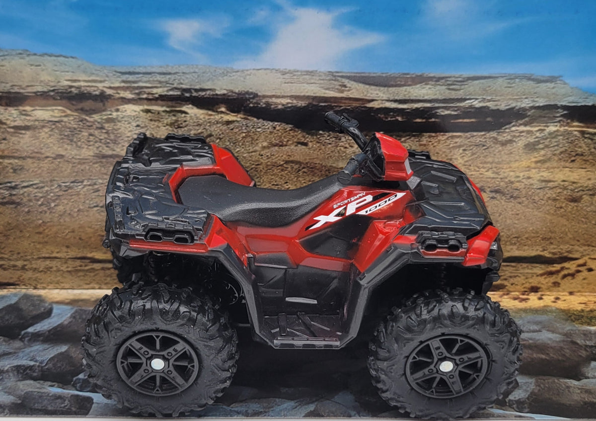 Miniature Polaris Sportsman XP New Ray – Quad 1:12 En Métal Pour Collectionneurs