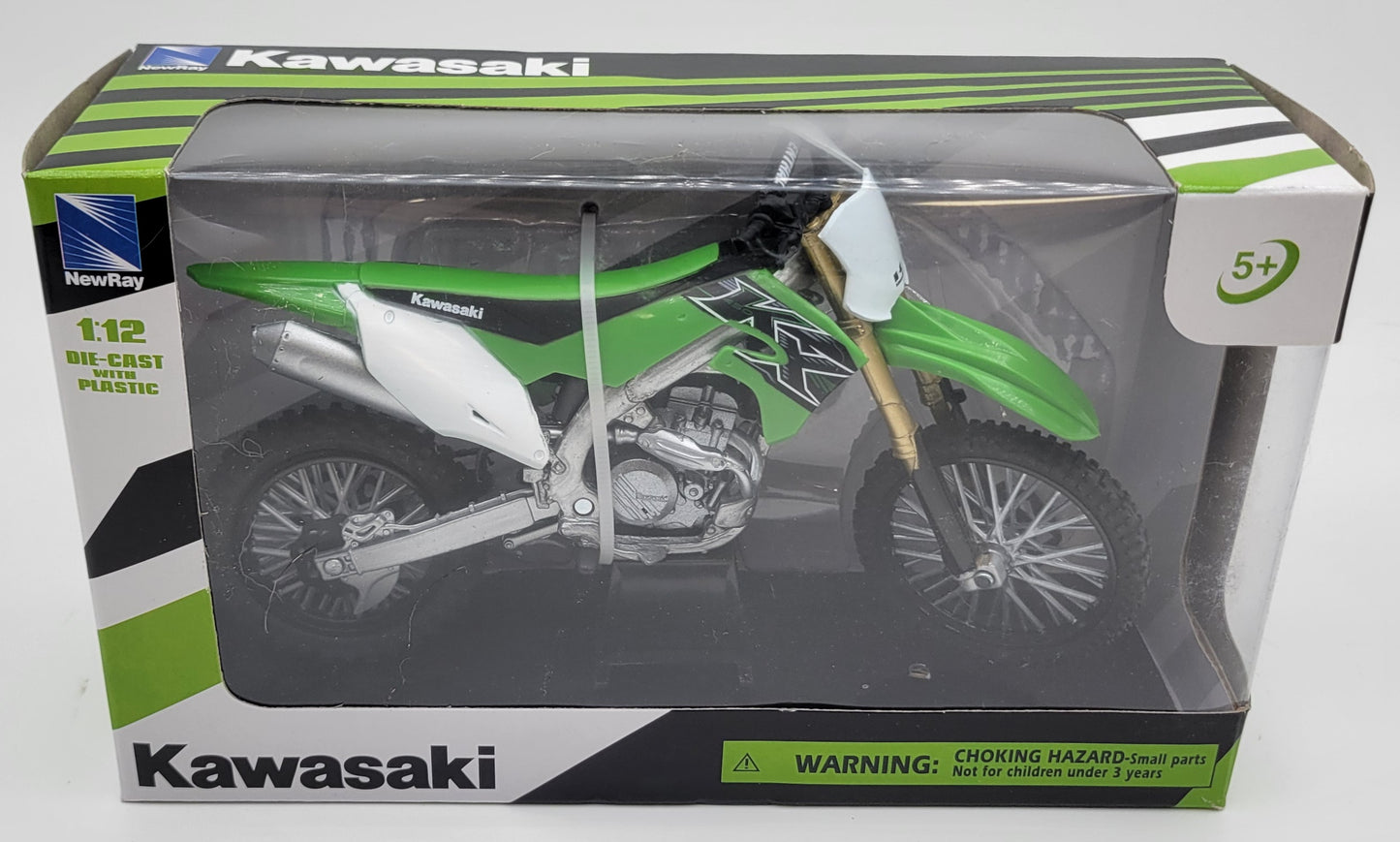1:12 SCALE DIE-CAST 2019 KAWASAKI KX450F DIRT BIKE