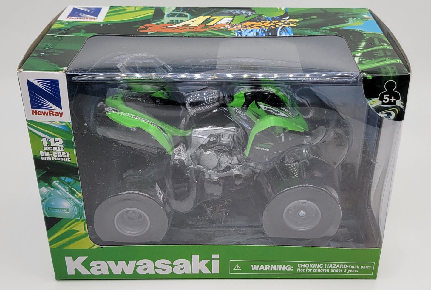 1:12 SCALE DIE-CAST 2012 KAWASAKI KFX450R ATV