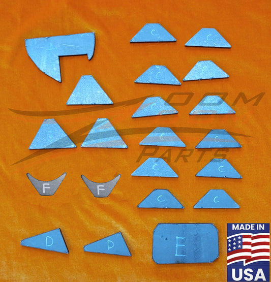 FRAME GUSSET KIT FOR 1987-2006 SUZUKI LT80 / 2003-2006 KAWASAKI KFX80