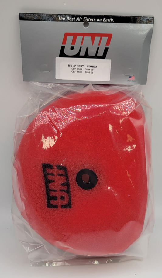 Uni Filter NU-4136ST 2 Stage Air Filter 2003-2008 HONDA CRF450R / 2004-2006 HONDA CRF250R