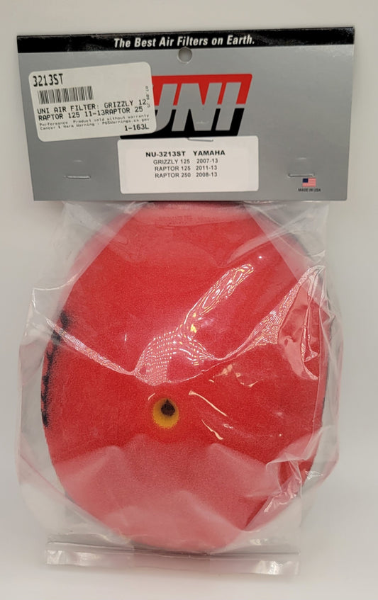 Uni Filter NU-3213ST 2 Stage Air Filter 2004-2013 YAMAHA GRIZZLY 125 / 2008-2013 RAPTOR 250 / 2011-2013 RAPTOR 125