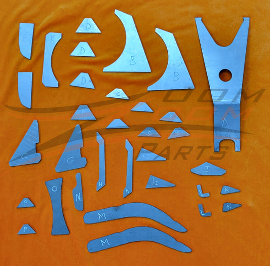 FRAME GUSSET KIT FOR HONDA TRX450R UPGRADED VERSION XC/MX